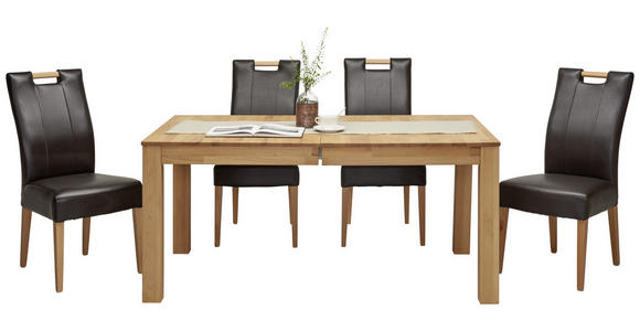 ESSTISCH Kernbuche rechteckig ausziehbar - Buchefarben/Kernbuche, KONVENTIONELL, Holz (160-295/90/75cm) - Carryhome