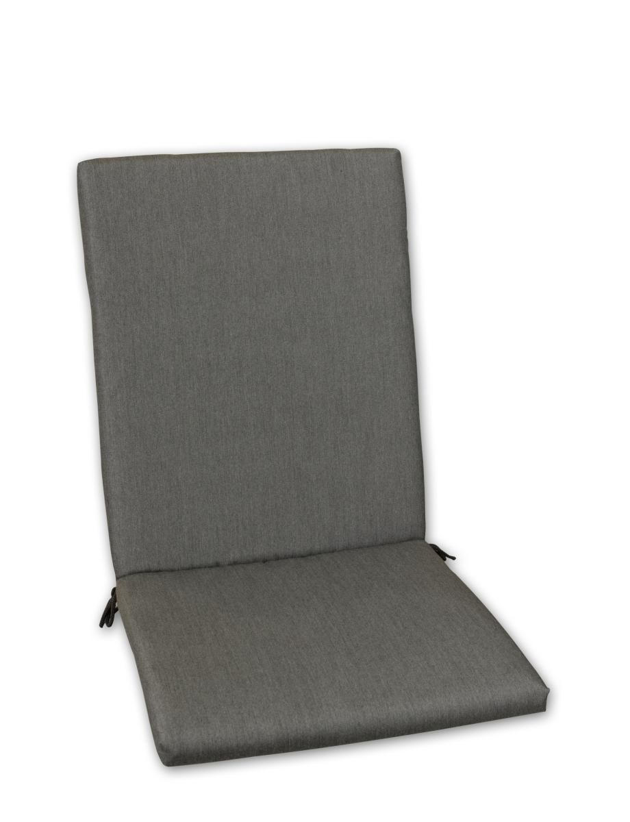 SESSELAUFLAGE Uni  - Graphitfarben, Design, Textil (50/4/109cm)