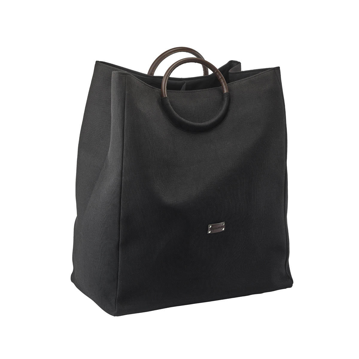 WÄSCHEKORB - Schwarz, Basics, Textil (30/50/60cm) - Aquanova
