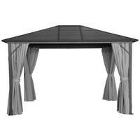 PAVILON 365/260/300 cm  - fekete/antracit, Basics, textil/fém (365/260/300cm) - Ambia Garden