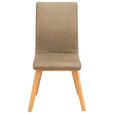 STUHL MAINE DS11 - Hellbraun/Beige, Design, Holz/Textil (45/102/56cm) - Novel