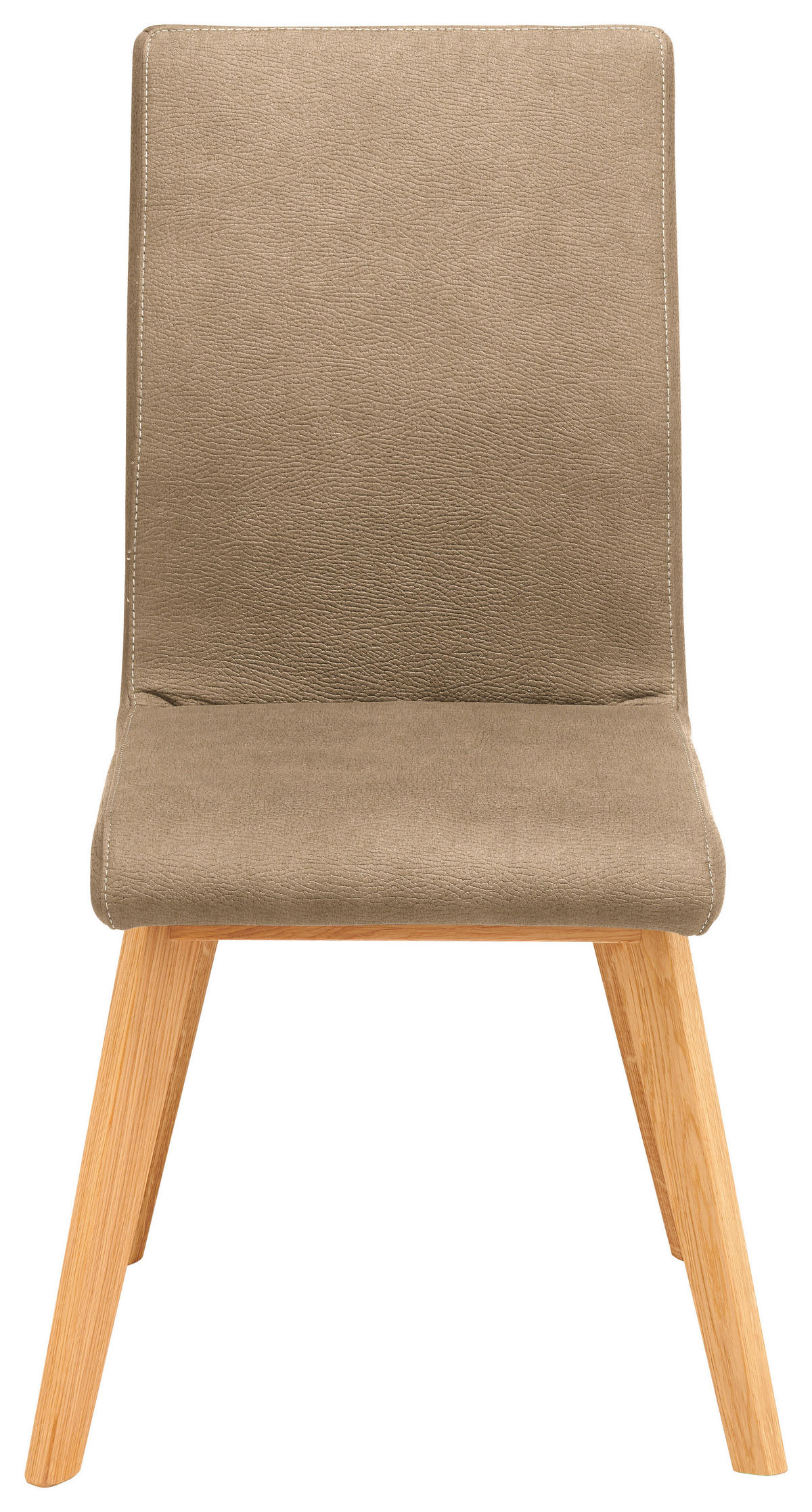 STUHL  in Mikrofaser Holz, Textil  - Hellbraun/Beige, Design, Holz/Textil (45/102/56cm) - Novel