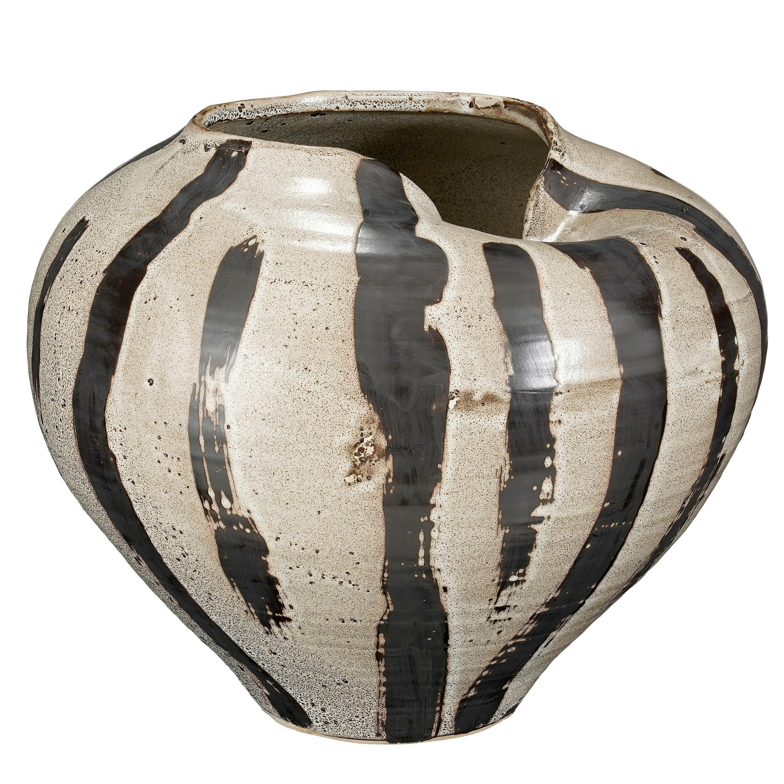 VAZA     keramika  - smeđa, Basics, keramika (34/34/28.5cm)