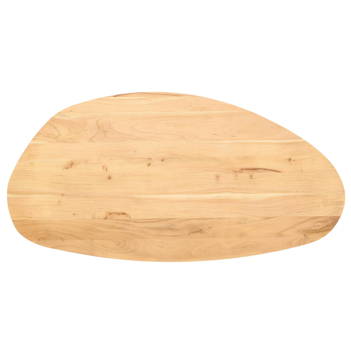 ESSTISCH Akazie massiv organisch Schwarz, Akaziefarben  - Schwarz/Akaziefarben, MODERN, Holz/Metall (200/100/76cm) - MID.YOU