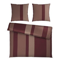 WENDEBETTWÄSCHE 3-teilig Satin 200/200 cm  - Kirschrot, Textil (200/200cm) - Dieter Knoll