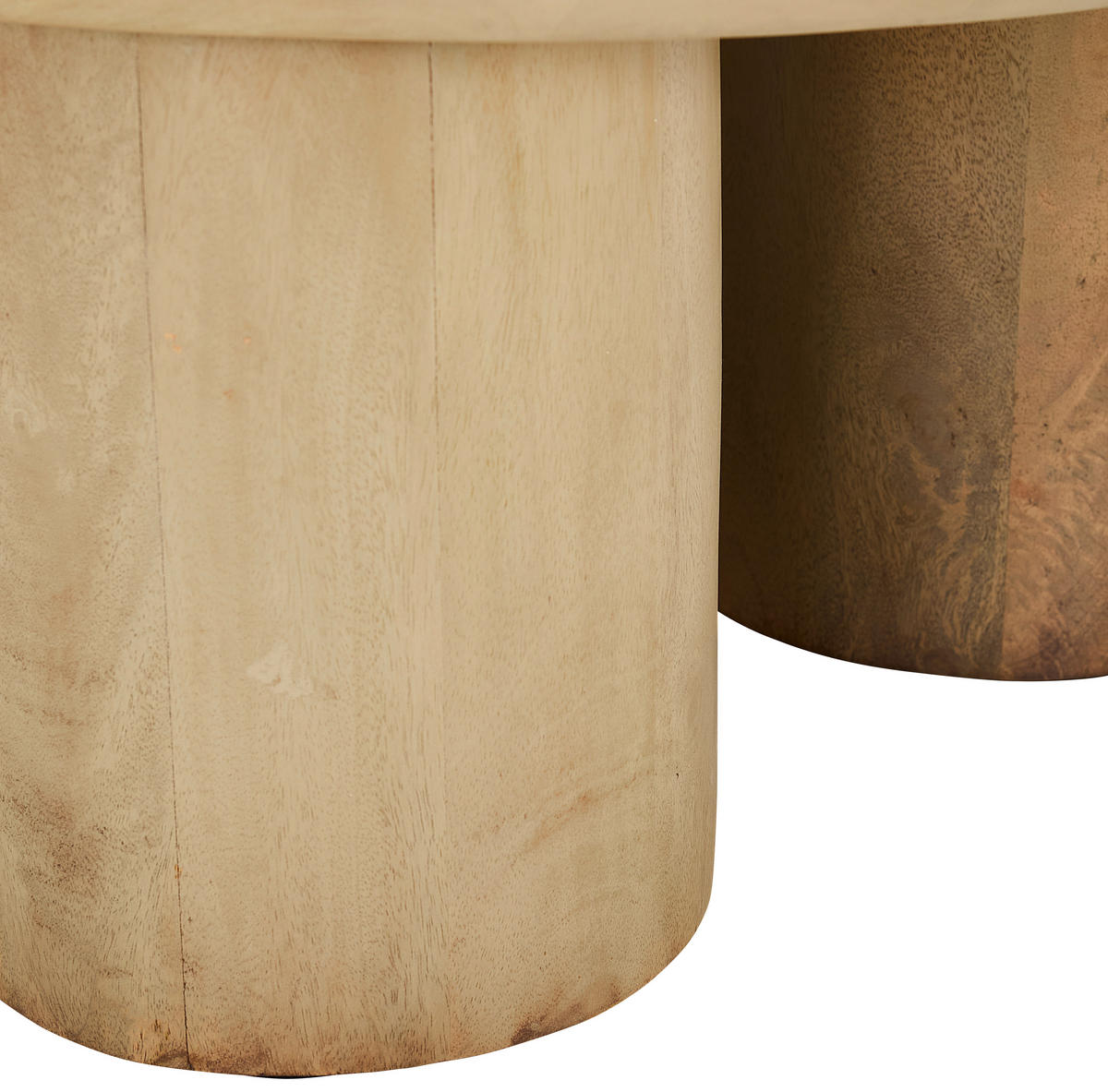COUCHTISCH Mangoholz vollmassiv 70/35/70 cm rund Naturfarben  - Naturfarben, KONVENTIONELL, Holz (70/35/70cm) - Livetastic