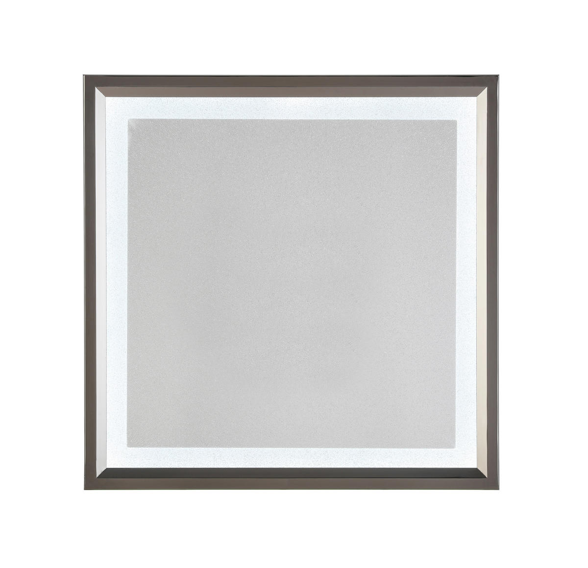 STROPNÉ LED SVIETIDLO, 45/45/6,1 cm - čierna/chrómová, Trend, kov/plast (45/45/6,1cm) - Novel