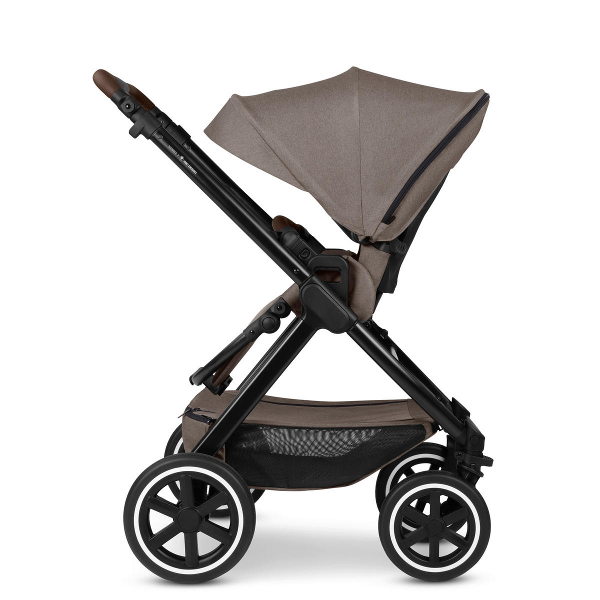 KINDERWAGEN  Samba 2  Nature  - Graubraun/Schwarz, Basics, Textil/Metall (60/108/88cm) - ABC Design