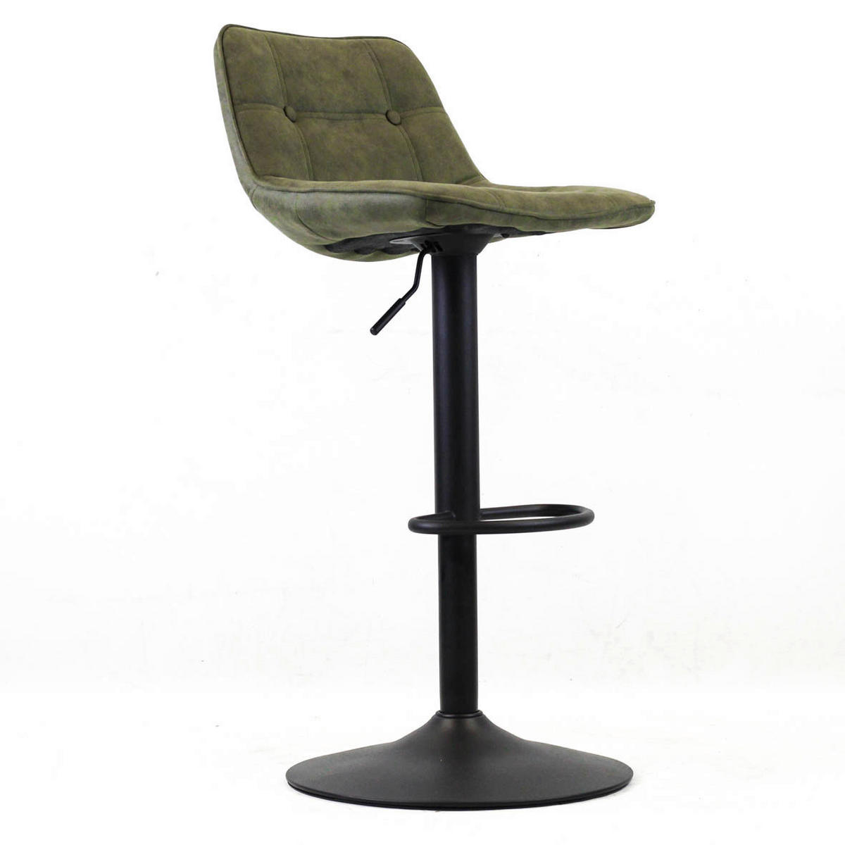 SADA BAROVÝCH STOLIČIEK 2 kus - čierna/zelená, Modern, kov/textil (47/87/45cm) - MID.YOU