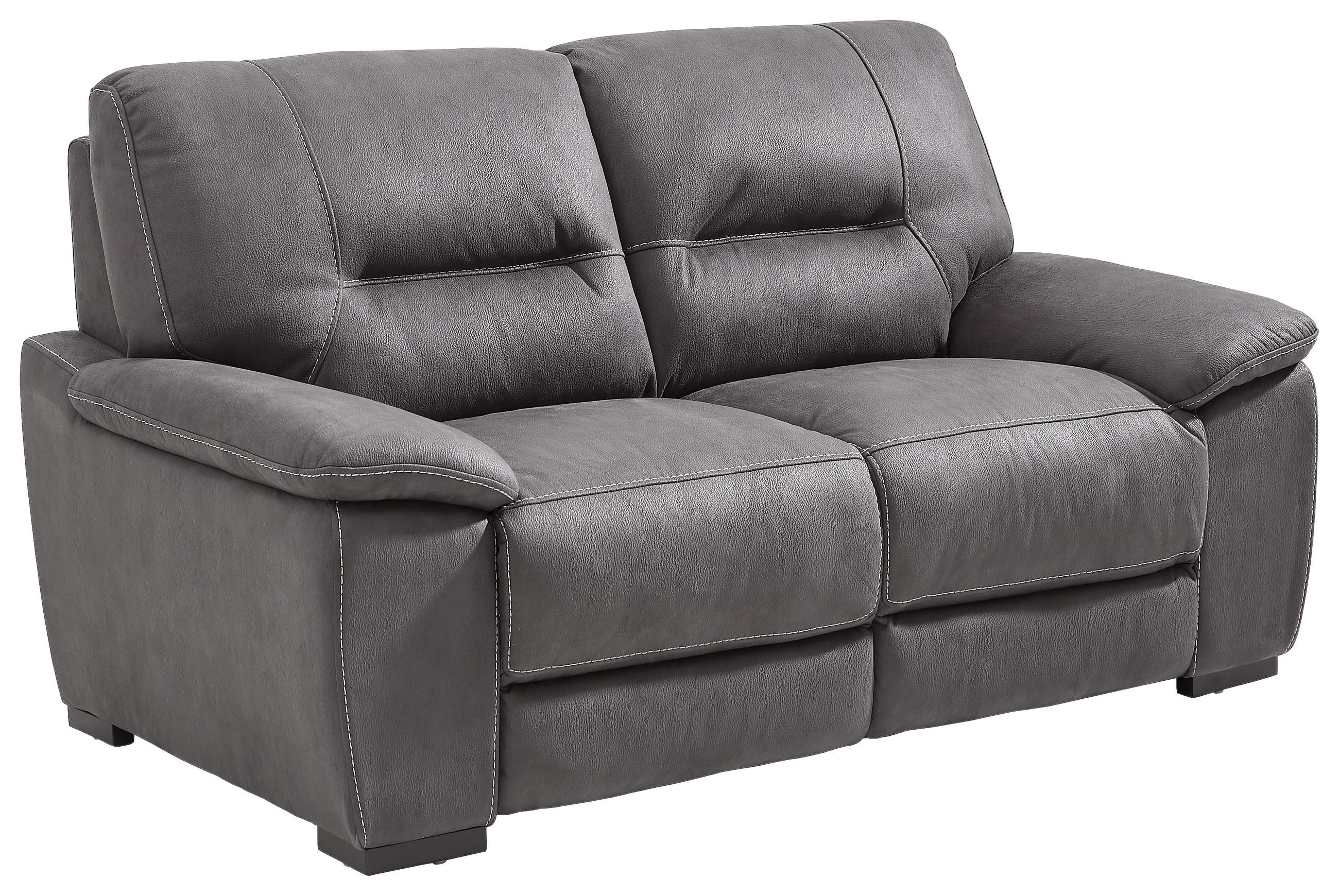 2-SITS SOFFA i textil, trä grå  - grå/svart, Klassisk, trä/textil (175/97/100cm) - Cantus
