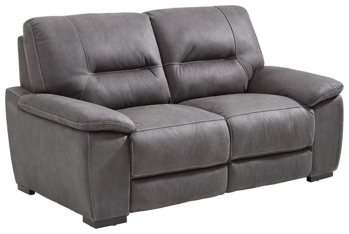 2-SITS SOFFA i textil, trä grå  - grå/svart, Klassisk, trä/textil (175/97/100cm) - Cantus