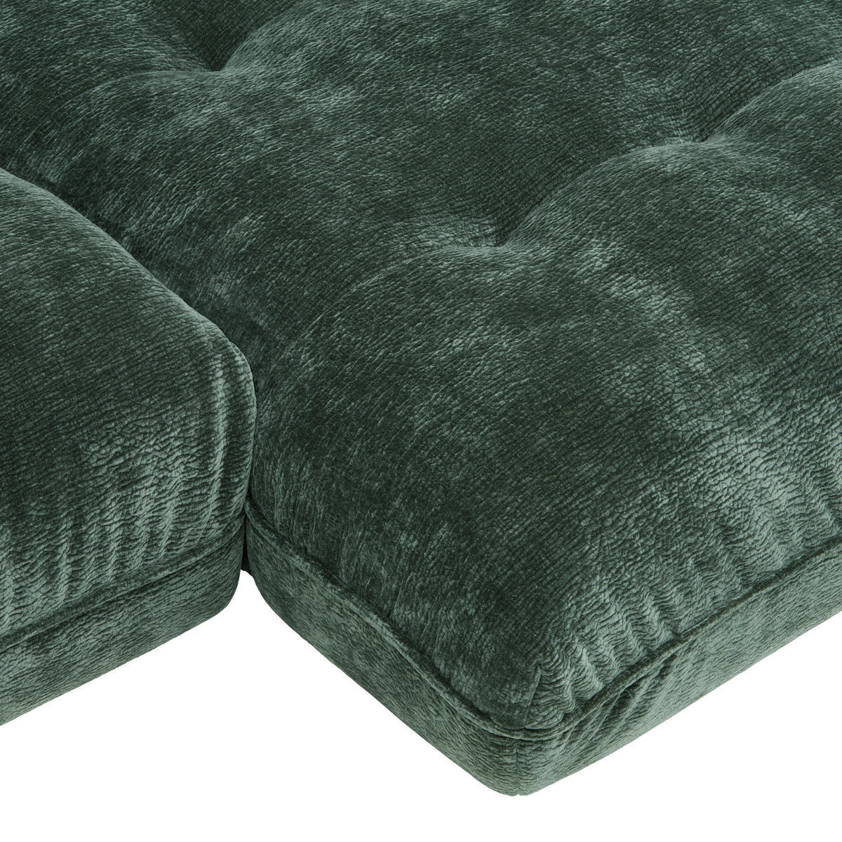 SEDACÍ SOUPRAVA, textil, tmavě zelená - černá/tmavě zelená, Moderní, textil/plast (317/63/179cm)