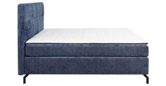 BOXSPRINGBETT 180/200 cm  in Blau  - Blau/Schwarz, Design, Textil/Metall (180/200cm) - Esposa