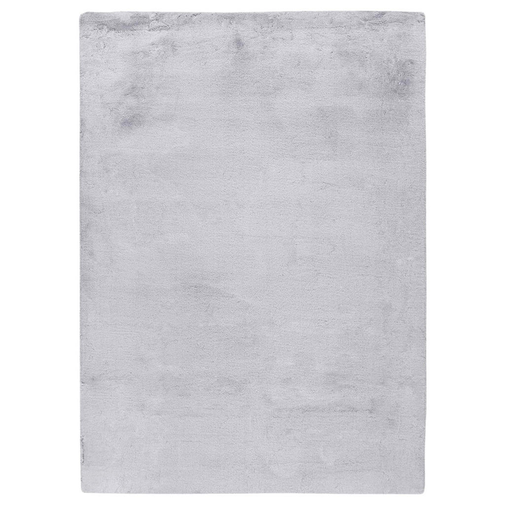 KOBEREC S VYSOKÝM VLASOM, 80/150 cm sivá, biela