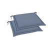 GARTENSITZKISSENSET Uni  - Blau, Basics, Textil (45/5/47cm)
