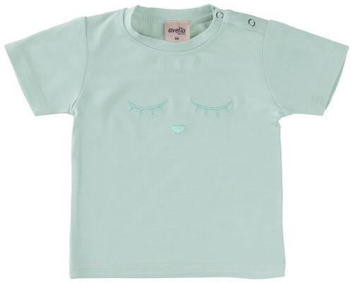 BABYTRÖJA NATURE  - mintgrön, Basics, naturmaterial (74null) - Avelia