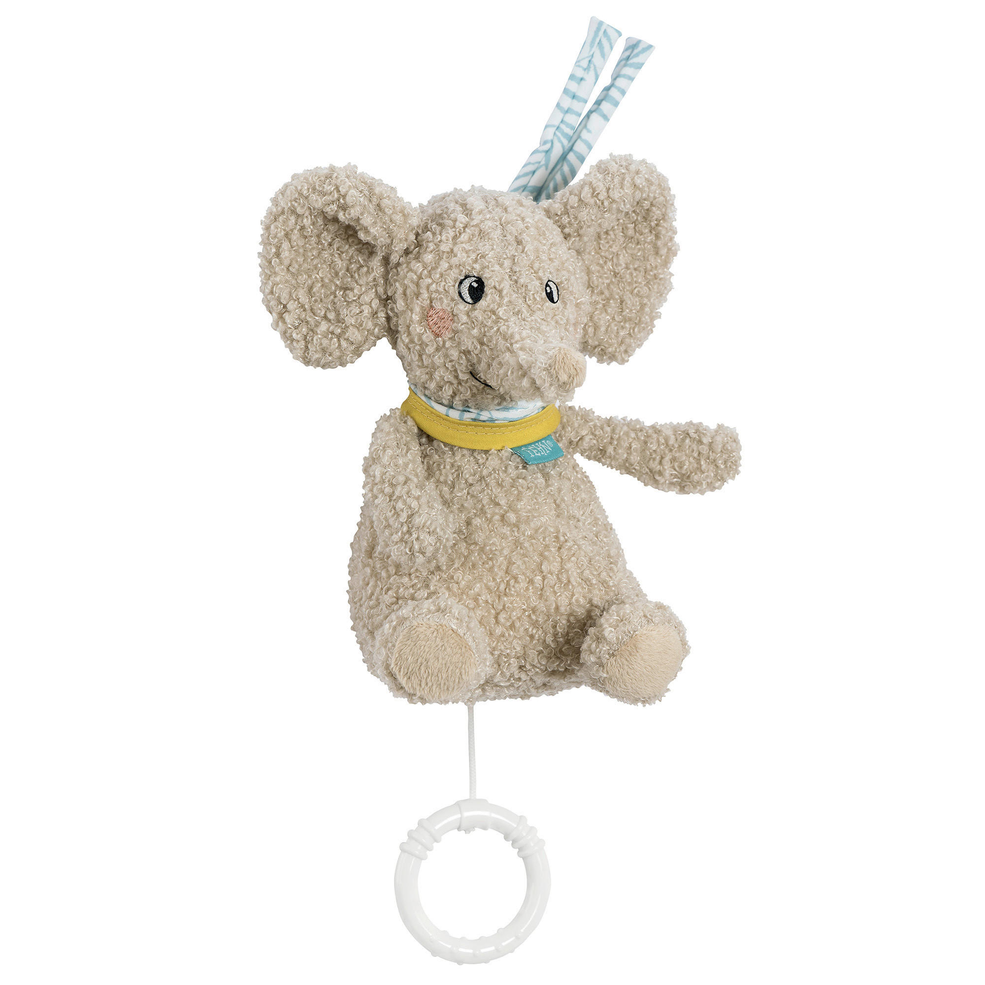 SPIELUHR Elefant Erik 19,5/14,5/9,3 cm  - Hellgrau, Basics, Textil (19,5/14,5/9,3cm) - Fehn