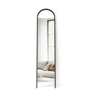 GOLVSPEGEL 5,1/195,9/45,4 cm    - svart, Klassisk, trä (5,1/195,9/45,4cm) - Umbra