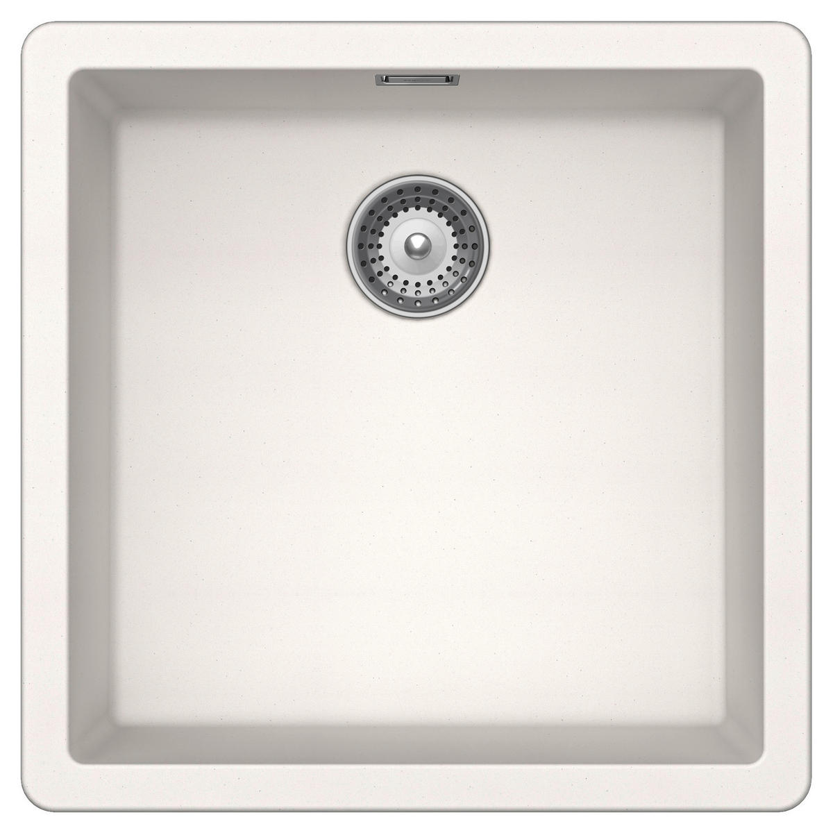 SPÜLE GREN100APOL  - Weiß, Basics, Stein (45,6/45,6cm) - Schock