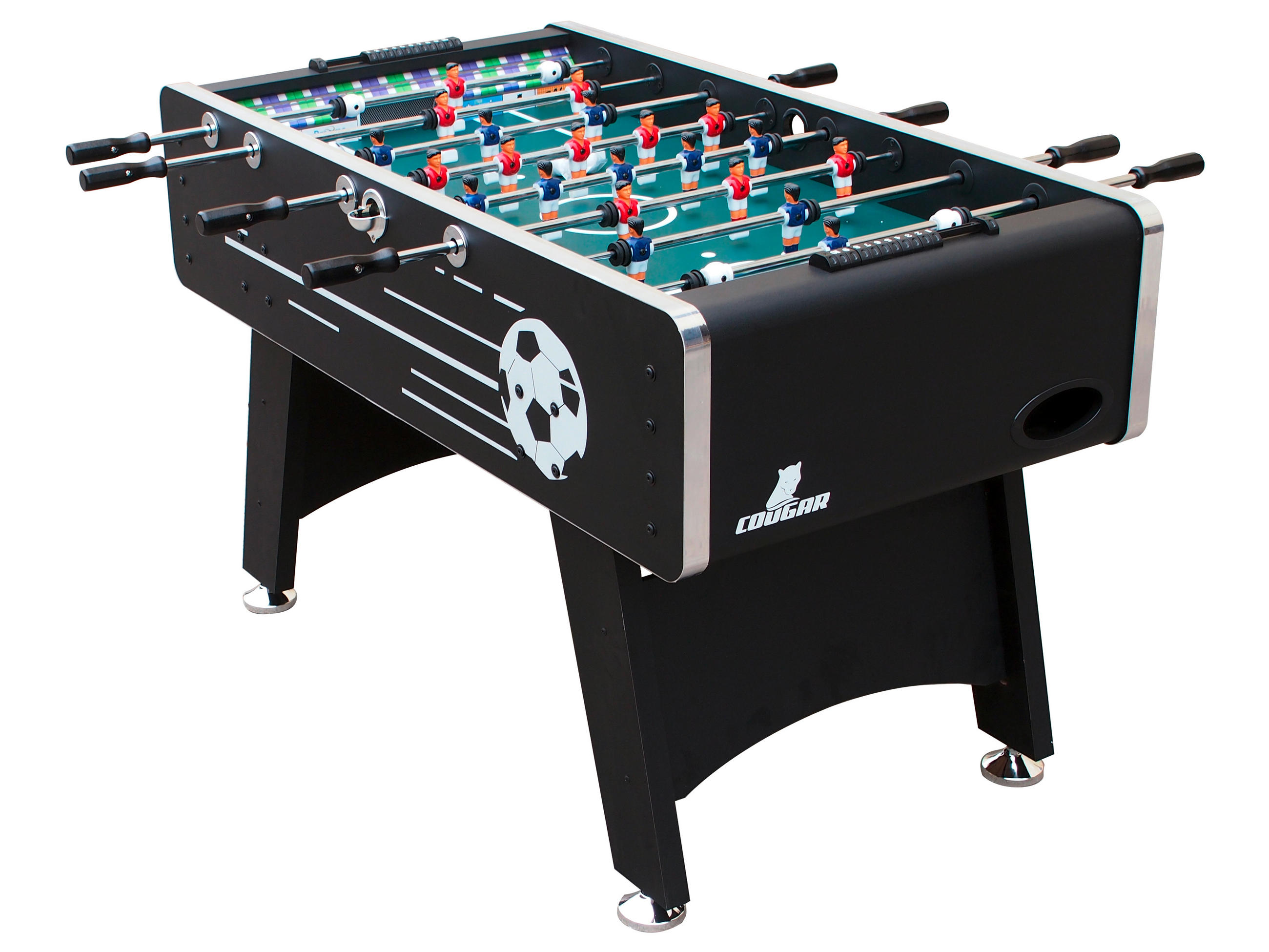 FUSSBALLTISCH ARENA TS - Schwarz, Konventionell, Holz (75/88/141cm)
