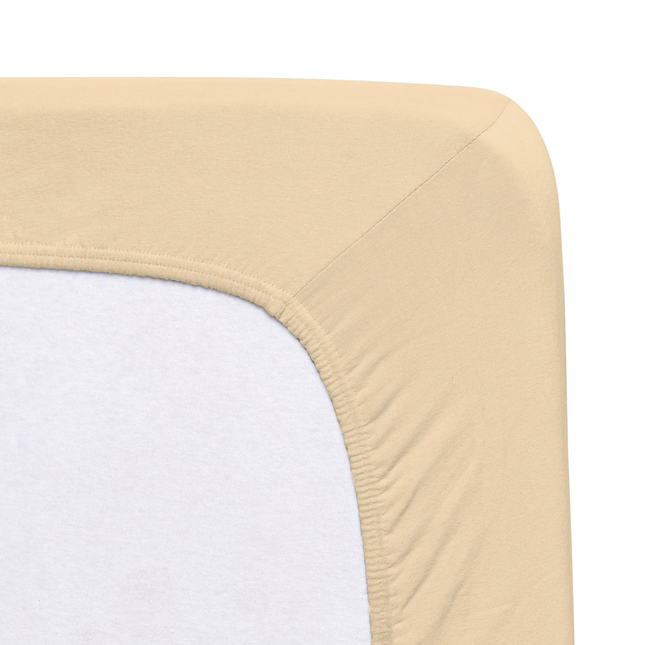 SPANNLEINTUCH 90-100/200-220 cm Jersey  - Champagner, Basics, Textil (90-100/200-220cm) - Florella