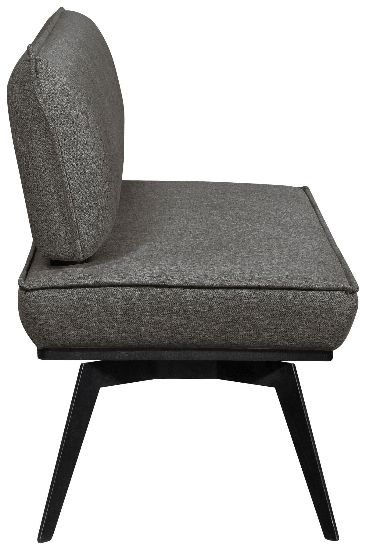 SITZBANK 153/90/65 cm Webstoff Schwarz Buche massiv  - Schwarz, Basics, Holz/Textil (153/90/65cm) - Carryhome