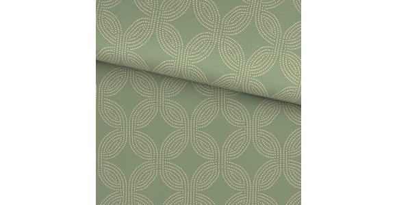 BETTWÄSCHE Satin 140/200 cm  - Salbeigrün/Multicolor, Design, Textil (140/200cm) - Novel
