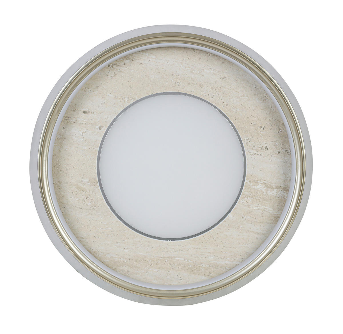 DECKENLEUCHTE 52/8 cm  - Chromfarben/Champagner, Trend, Kunststoff/Metall (52/8cm) - Collett's Monde