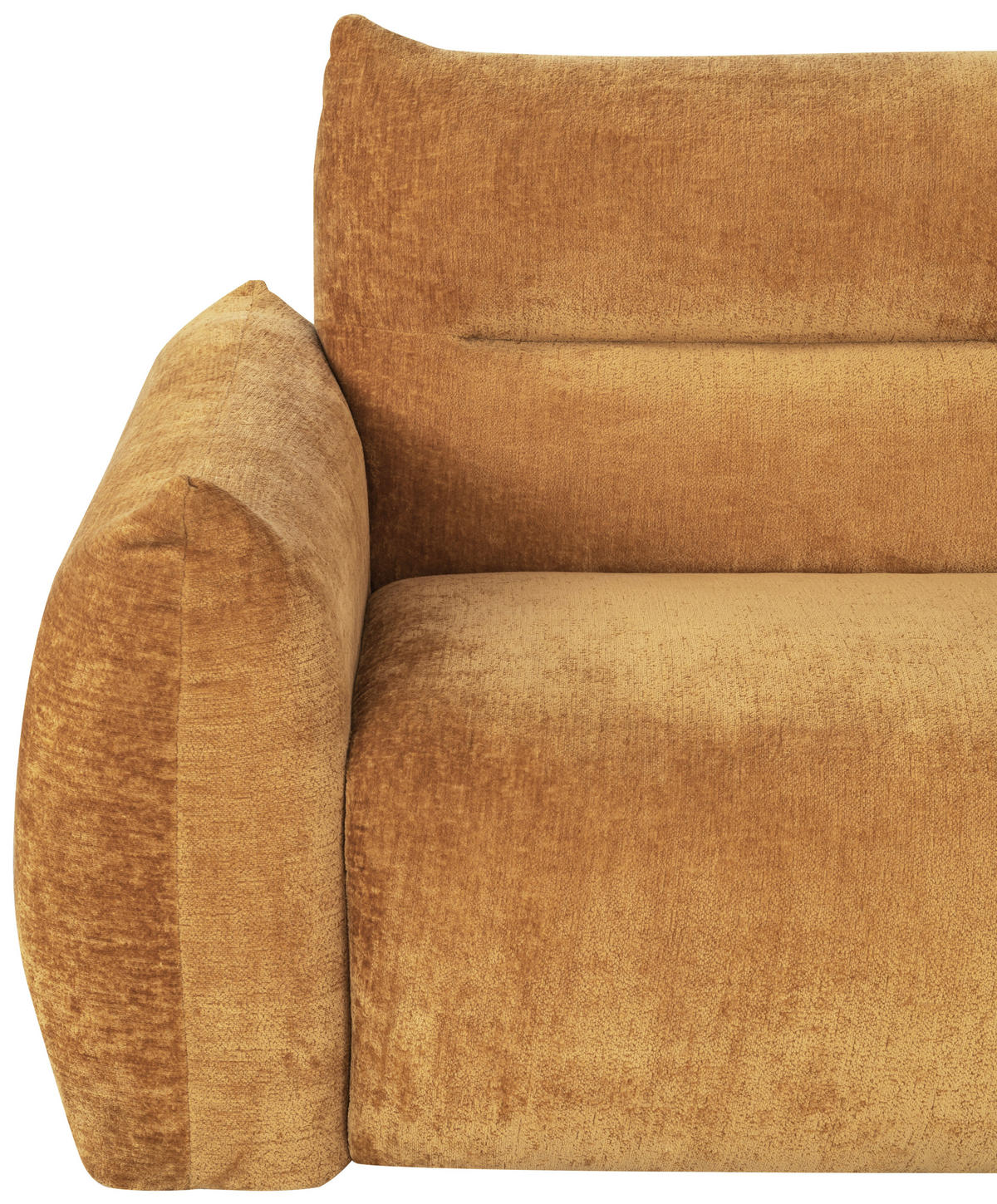 2-SITZER-SOFA Chenille Goldfarben  - Goldfarben/Schwarz, MODERN, Kunststoff/Textil (216/89/92cm) - MID.YOU