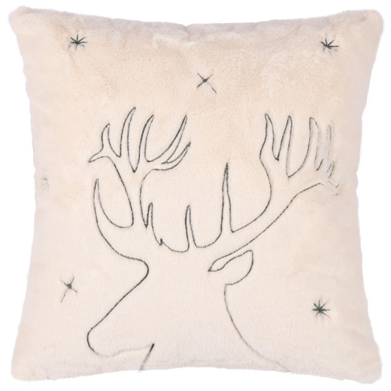 DÍSZPÁRNA  - krémszínű, Lifestyle, textil (45/45cm) - X-Mas
