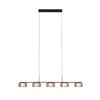LED-HÄNGELEUCHTE Tulsa 119/15/150 cm   - Grau Hochglanz, Design, Glas/Kunststoff (119/15/150cm) - Dieter Knoll
