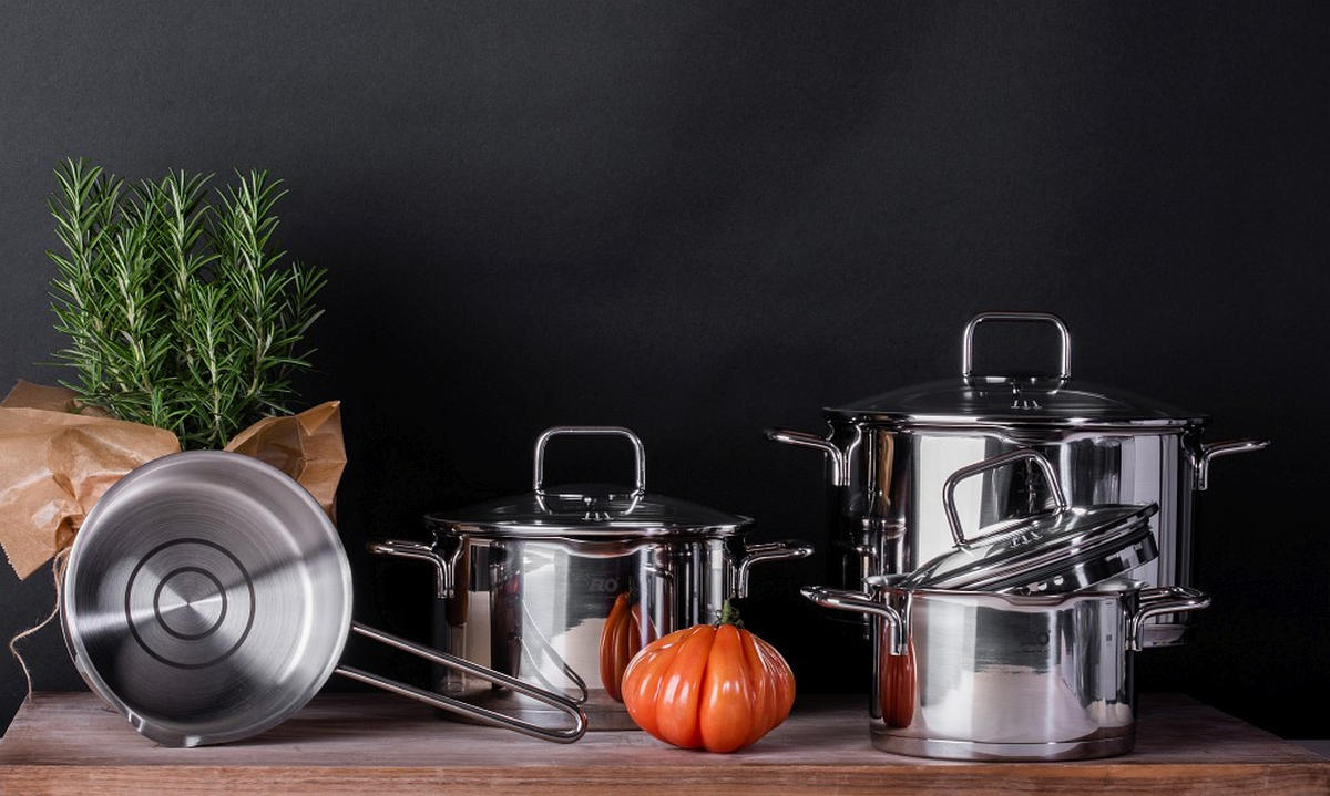 KOCHTOPFSET Smart Steam 4-teilig  - Edelstahlfarben, Basics, Metall - ELO