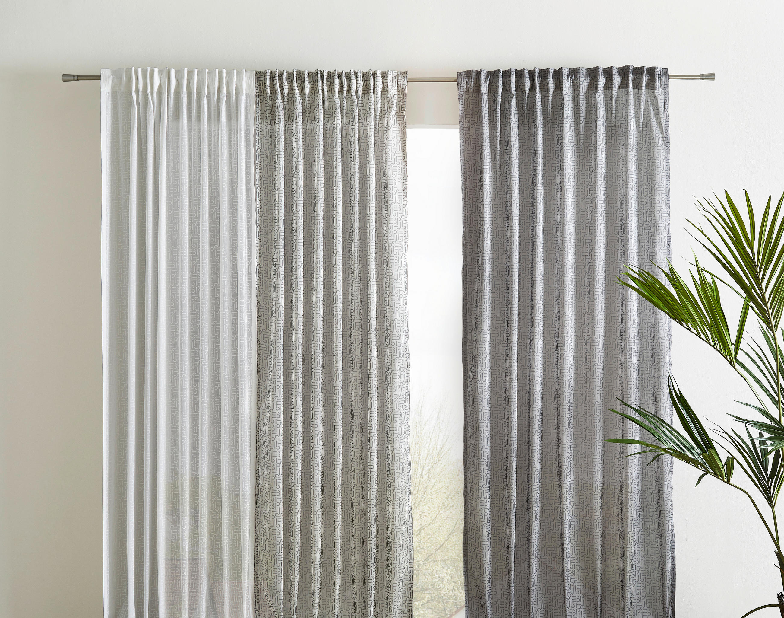 FERTIGVORHANG E-Scatter transparent 130/250 cm - Weiß, Basics, Textil (130/250cm) - Esprit