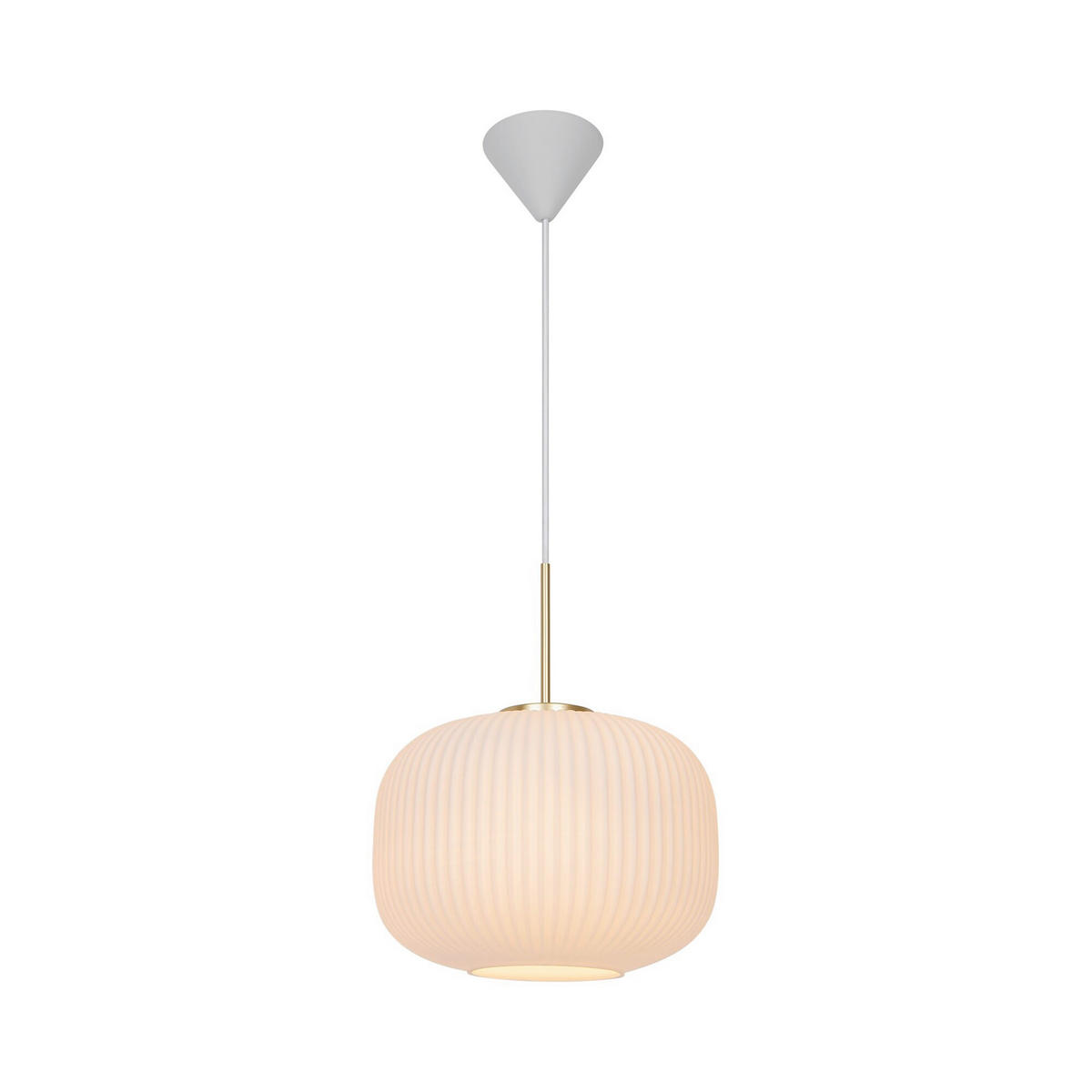 HÄNGELEUCHTE 30/38 cm   - Weiß, LIFESTYLE, Glas (30/38cm) - Nordlux