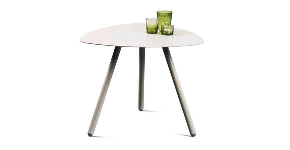 BEISTELLTISCH 50/50/40 cm Grau Freiform - Grau, Design, Metall (50/50/40cm) - Xora