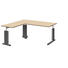 ECKSCHREIBTISCH - Eichefarben/Anthrazit, Basics, Holzwerkstoff/Metall (180/68-82/160cm) ECKSCHREIBTISCH - Eichefarben/Anthrazit, Basics, Holzwerkstoff/Metall (180/68-82/160cm)
