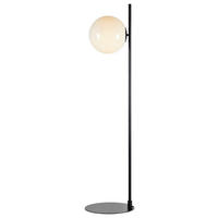 STEHLEUCHTE  33/134,5/33 cm   - Schwarz/Weiß, Basics, Glas/Metall (33/134,5/33cm) - Markslöjd