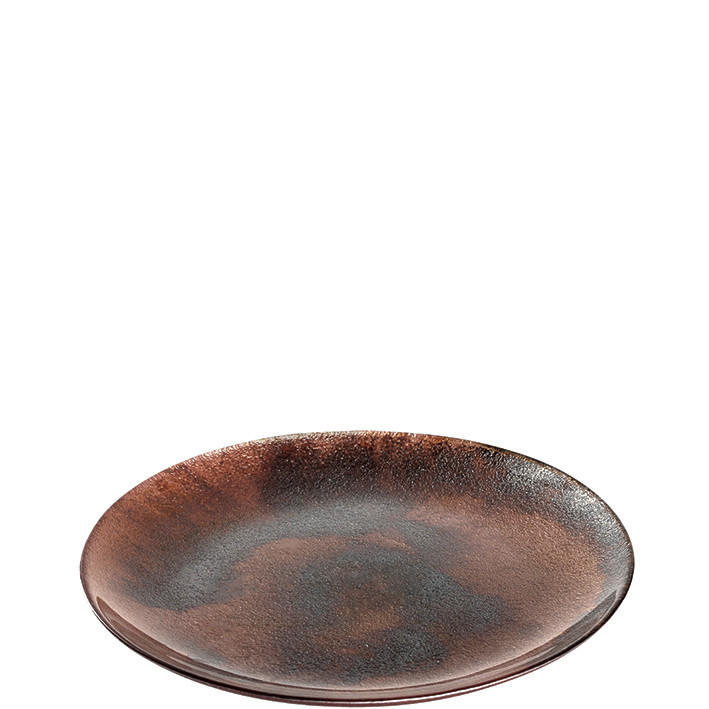 DEKORAČNÍ TALÍŘ - šedá/starorůžová, Natur, sklo (32,00/2,00/32,00cm) - Leonardo