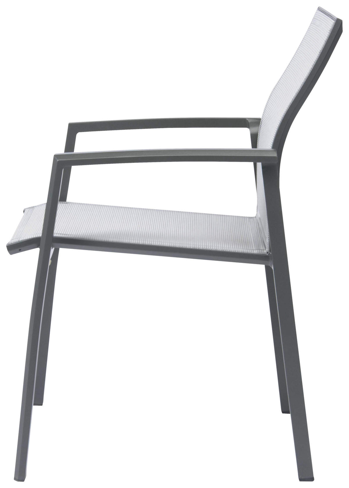 STAPELSESSEL Aluminium Anthrazit, Silberfarben  - Anthrazit/Silberfarben, Design, Textil/Metall (58/90/61cm) - Stern