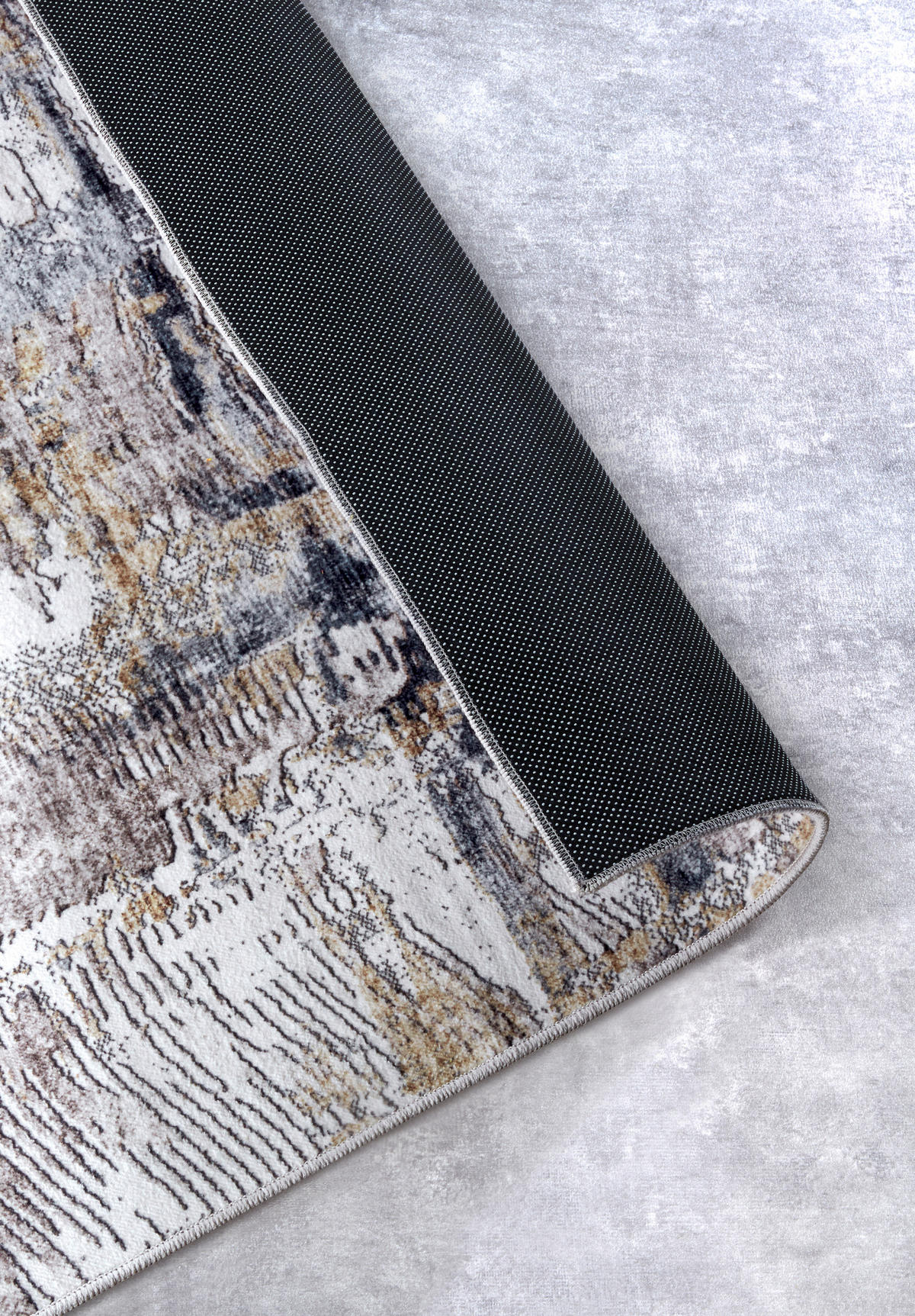 FLACHWEBETEPPICH 120/160 cm Imagination Goldfarben, Anthrazit  - Anthrazit/Goldfarben, Design, Kunststoff (120/160cm) - Hanse Home