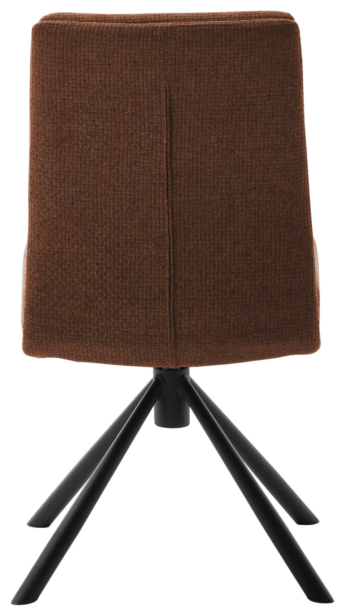 STUHL  in Stahl Webstoff Metall, Textil  - Rostfarben/Schwarz, Design, Textil/Metall (47/90/64cm) - Dieter Knoll