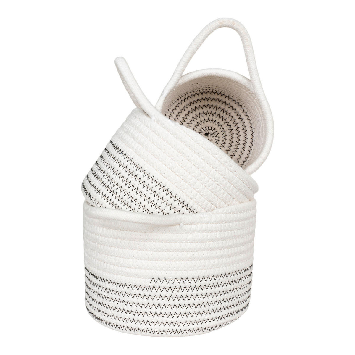 KORGSET - vit/grå, Basics, textil