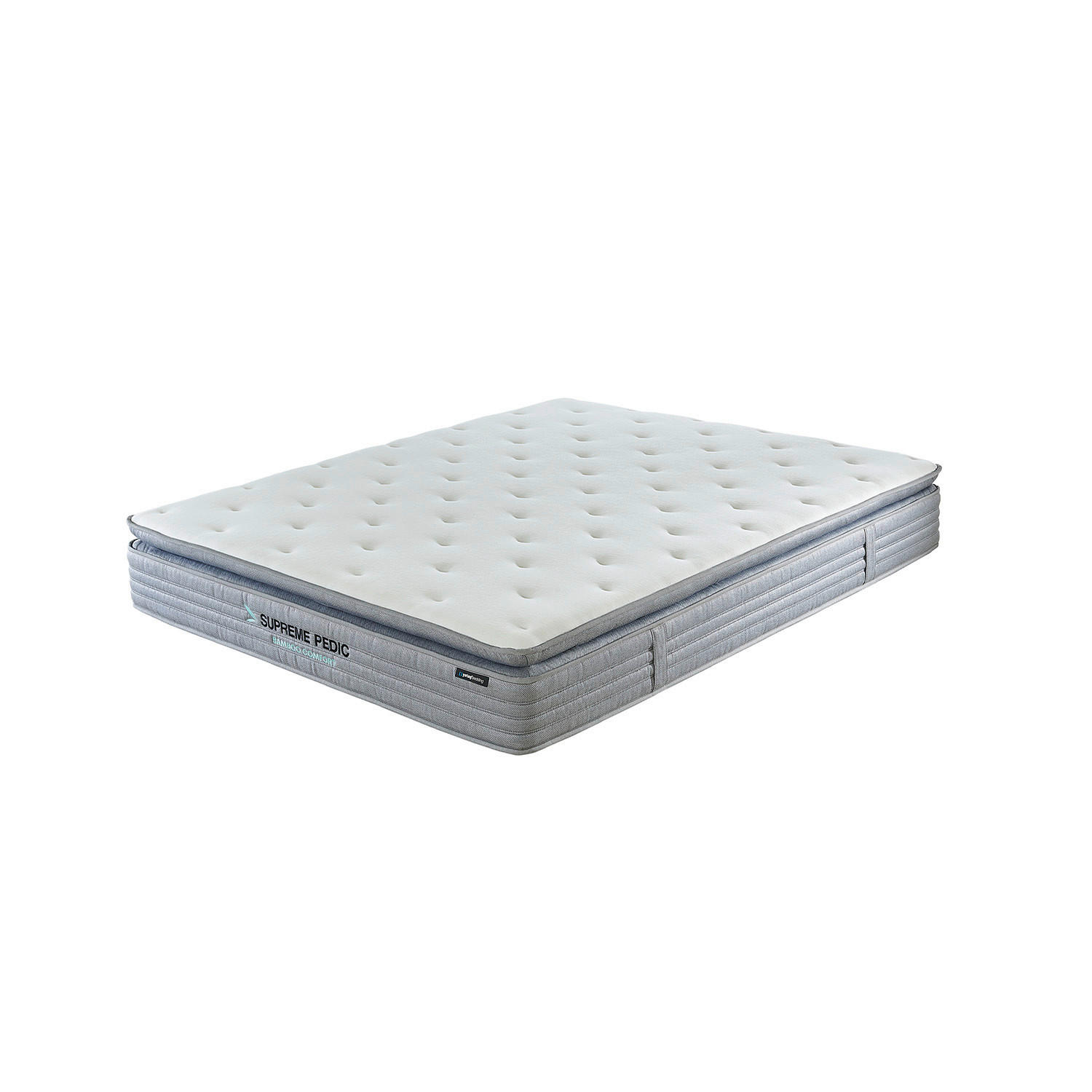 RUGÓS MAGÚ MATRAC 180/200 cm  - fehér/szürke, Basics, textil (180/200cm) - Sleeptex