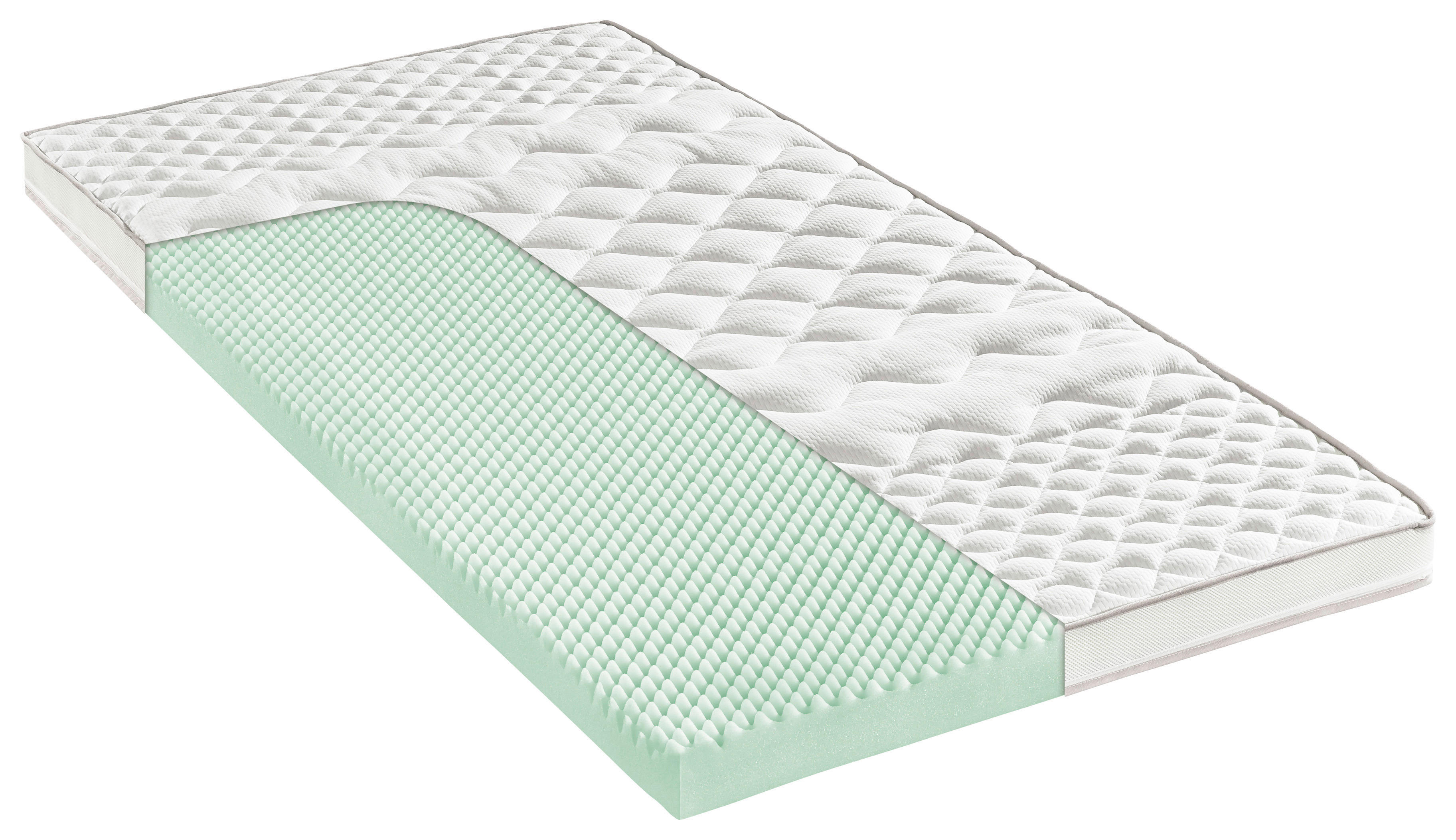 TOPPER 180/200 cm Höhe ca. 8 cm  - Weiss, Basics, Textil (180/200cm) - Modante
