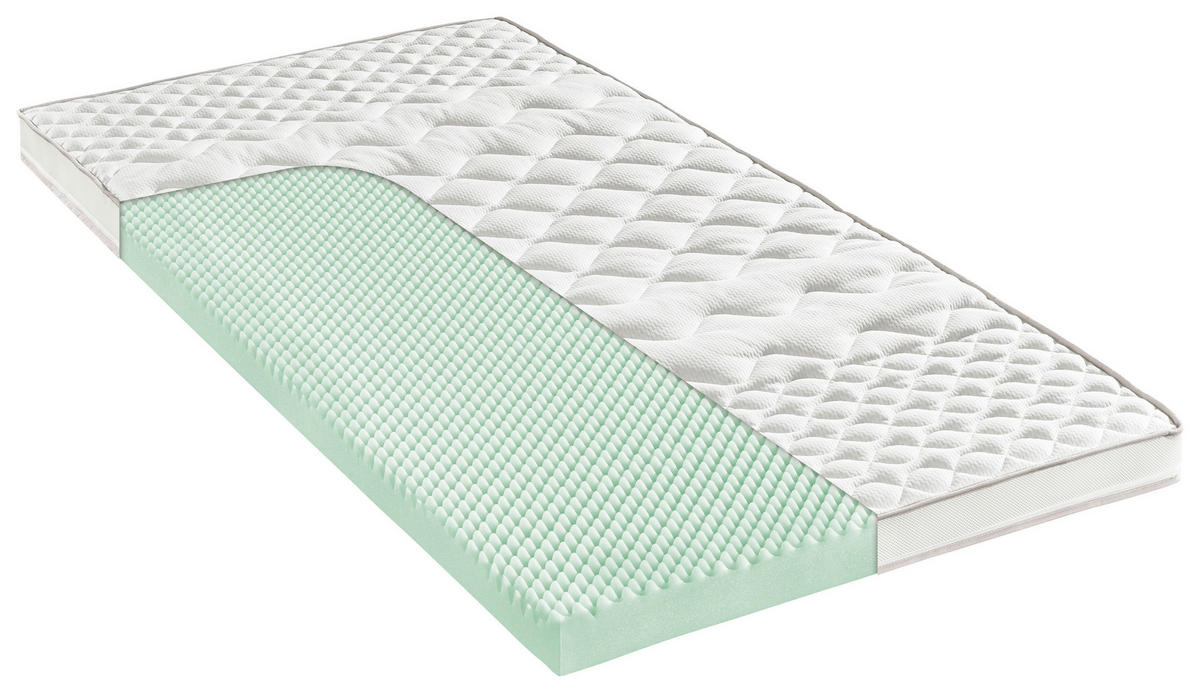 TOPPER 100/200 cm Höhe ca. 8 cm  - Weiß, Basics, Textil (100/200cm) - Modante