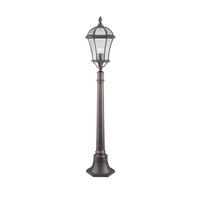 WEGELEUCHTE Capri 23/23/140 cm  - Rostfarben/Hellgrau, Design, Glas/Kunststoff (23/23/140cm)