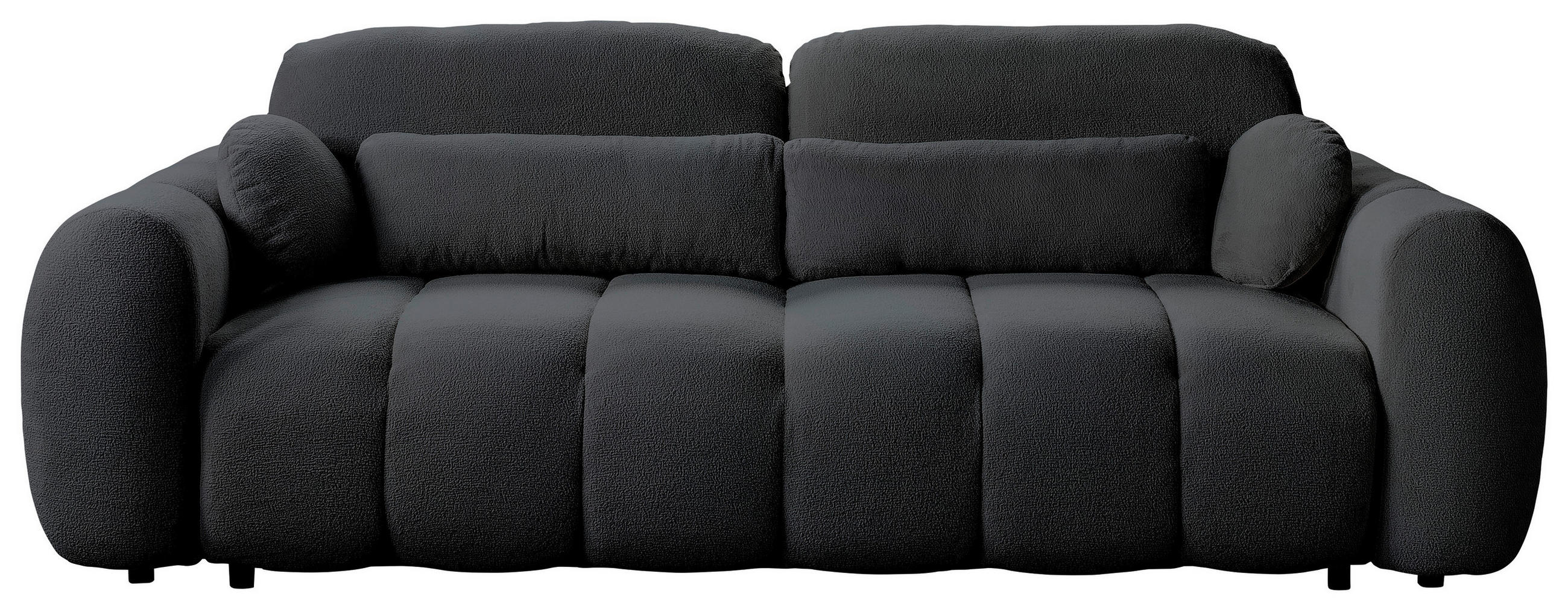 SCHLAFSOFA  mit Webstoff Graugrün  - Schwarz/Graugrün, KONVENTIONELL, Kunststoff/Textil (262/93/117cm) - Carryhome