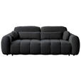 SCHLAFSOFA Webstoff Graugrün  - Schwarz/Graugrün, KONVENTIONELL, Kunststoff/Textil (262/93/117cm) - Carryhome