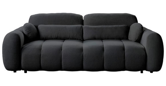 SCHLAFSOFA Webstoff Graugrün  - Schwarz/Graugrün, KONVENTIONELL, Kunststoff/Textil (262/93/117cm) - Carryhome