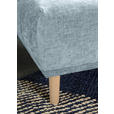 ECKSOFA Blau Flachgewebe  - Blau/Buchefarben, KONVENTIONELL, Holz/Textil (230/144cm) - Carryhome